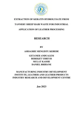  Keratin Hydrolysate: Optimizing Industrial Formulation and Enabling Sustainable Biomaterials Production!